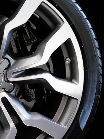 Getting tire shine spray on your brake rotors can damage your brakes over time.