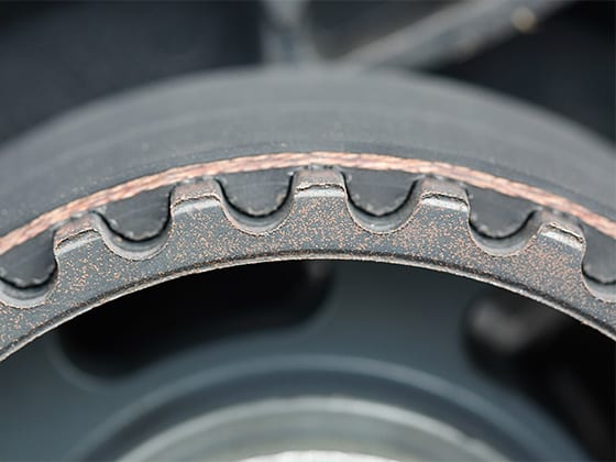 A Broken or Damaged Timing Belt