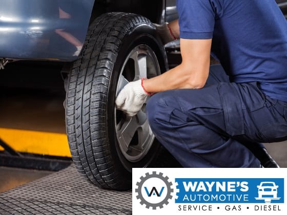 Technician Repairing A Tire In Reno And Sparks